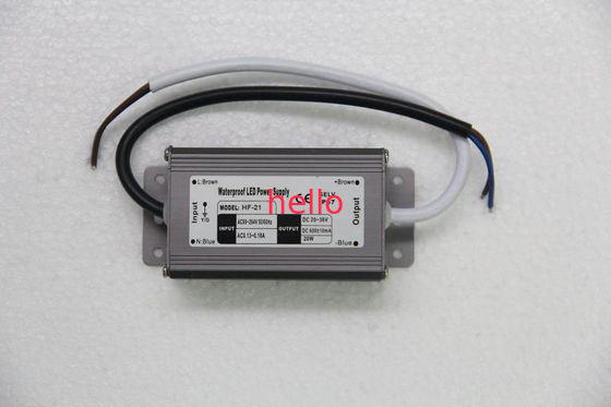 IP68 21W 650mA निरंतर वर्तमान एलईडी बिजली की आपूर्ति 20V - 36V डीसी, स्विचिंग बिजली की आपूर्ति