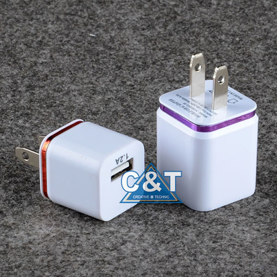 दोहरी पोर्ट 3.1A USB एसी पावर एडाप्टर 2-टोन होम Iphone 6 दीवार चार्जर