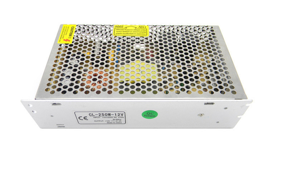 धातु 20A 12 वी बिजली की आपूर्ति 250W हाय-बर्तन, ROHS प्रमाणित