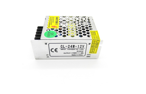 12V 2A 25W धातु मामलों सीसीटीवी कैमरा एकल आउटपुट वोल्टेज बिजली की आपूर्ति लगातार वर्तमान