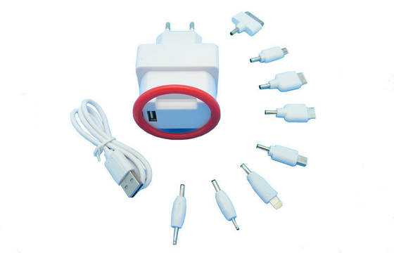 5V 2000mA सार्वभौमिक मोबाइल फोन चार्जर ईयू प्लग सेब / एंड्रोड फोन के लिए