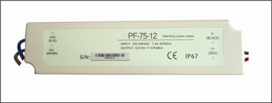 75W यूनिवर्सल एसी लगातार वोल्टेज 12V एलईडी ड्राइवर 230V सुरक्षा कैमरा के लिए