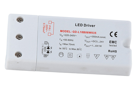 लगातार वोल्टेज एलईडी ड्राइवर, 12W, 12V या 24V