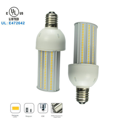 हाई पावर 36W एलईडी Wallpack 110lm / डब्ल्यू, आउटडोर IP65 निविड़ अंधकार एलईडी मकई लैंप बल्ब