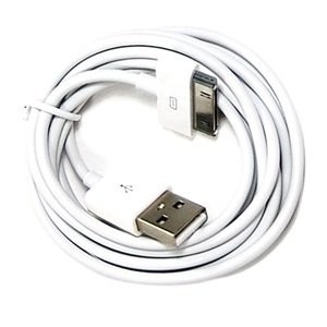 एप्पल iPhone 4 4S 3GS आइपॉड iPad अतिरिक्त लंबे काले 6ft यूएसबी डाटा सिंक केबल
