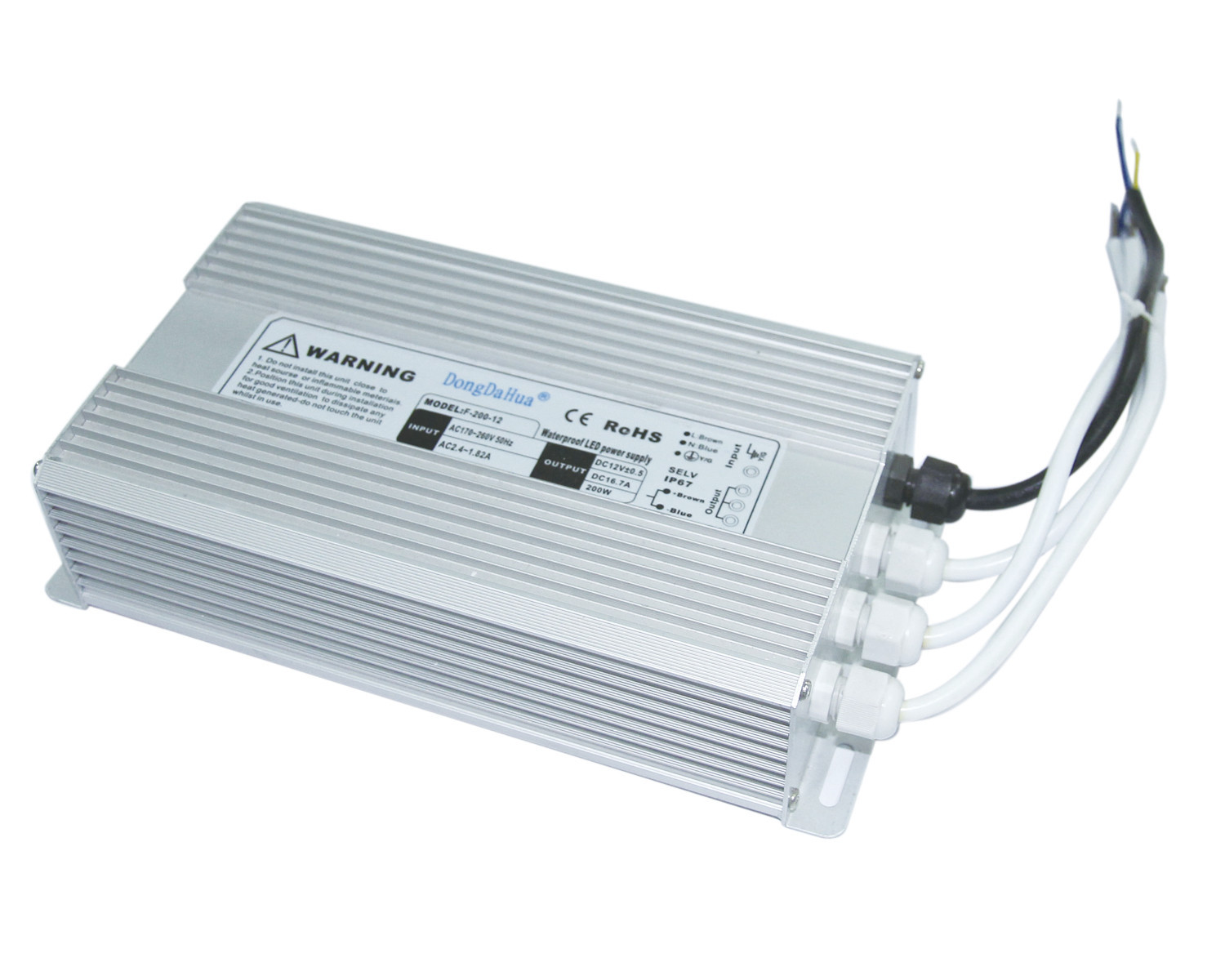 24V डीसी सटीक निविड़ अंधकार एलईडी चालक 200W 8300mA, EPA3050B ईएमसी एलईडी लाइट चालक