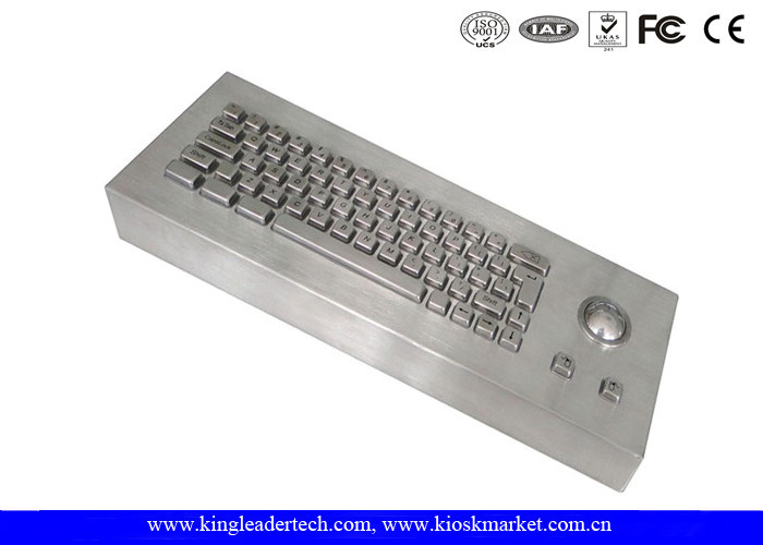63 यांत्रिक कुंजी धातु Dustproof कीबोर्ड औद्योगिक डेस्कटॉप