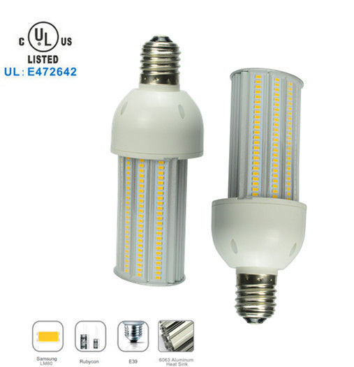 हाई पावर 36W एलईडी Wallpack 110lm / डब्ल्यू, आउटडोर IP65 निविड़ अंधकार एलईडी मकई लैंप बल्ब