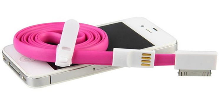iPhone 4 / 4S यूएसबी चार्जर केबल चुंबकीय 30 पिन 1.2 मीटर लंबे तार स्थानांतरण